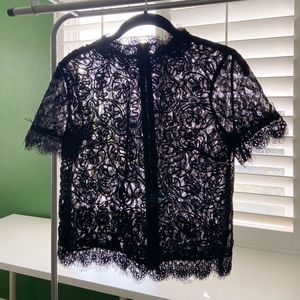 ❌ SOLD ❌ Black Zara lace top